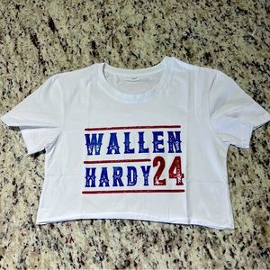 Morgan Wallen & Hardy Crop Top size M